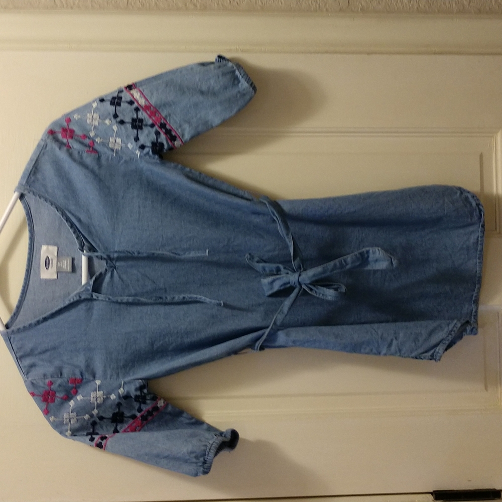 Denim shirt dress